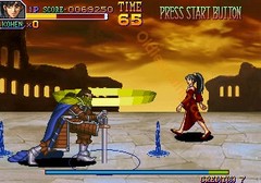 une photo d'Ã©cran de Gaia Crusaders sur Arcade